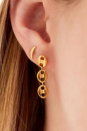 Stainless steel earrings  Gold h5 Picture3